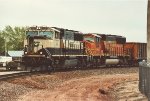 Empty coal train eases into the yard